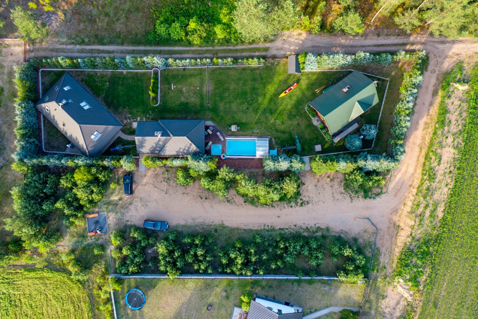Aerial view of the area